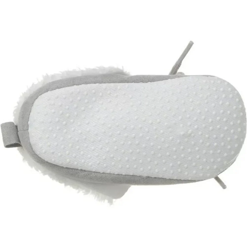 Luvable Friends Baby Booties Unisex Infants Moccasin Shoes Gray Size 0-6 Months